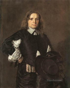 フランス・ハルス Painting - オランダ黄金時代の男性の肖像 フランス・ハルス